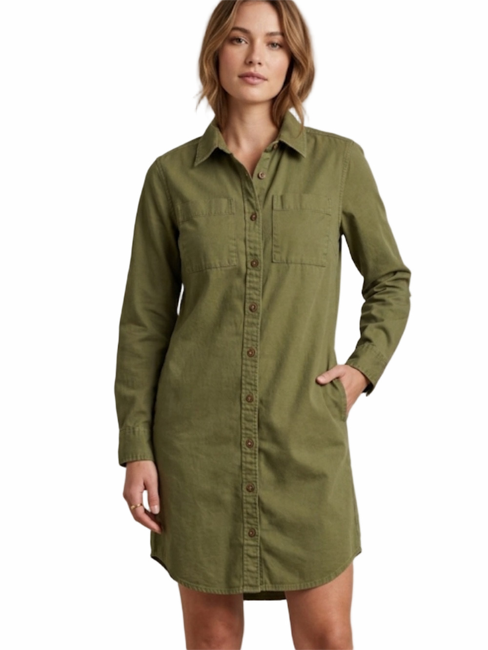 Women's L.L. Bean Heritage Washed Denim Shirt Dress, Garment-Dye Sz XS